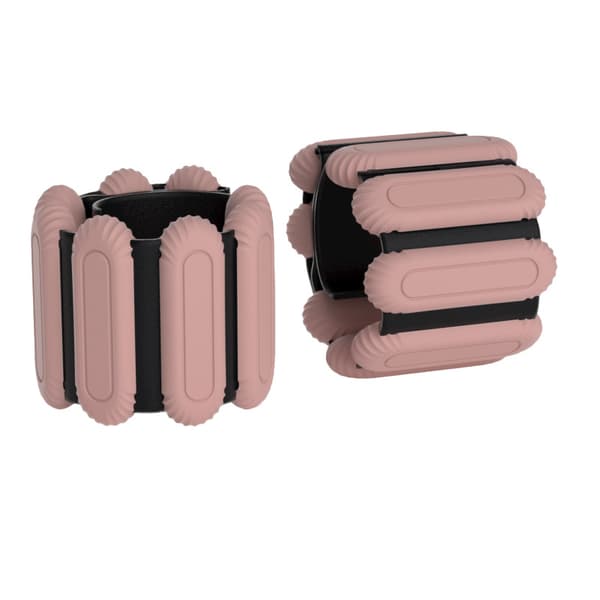 Silikon vektet armbåndsett (2 lbs par) - Rosa