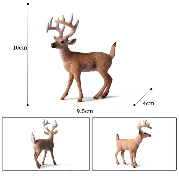 Realistiska Skogsdjursfigurer, 6-pack Forest Animals Set