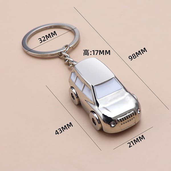 Jeep Nøglering - Miniature Bil Nøglering