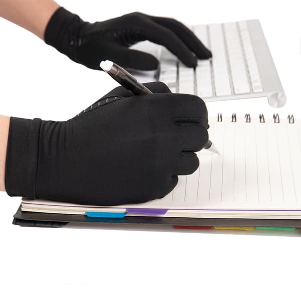 Kobberfiber cykelhandsker - Fuldfinger Touchscreen M