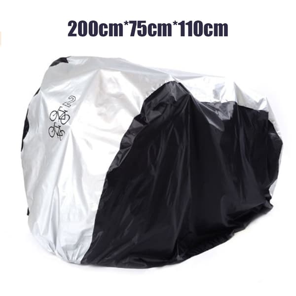 Vedenpitävä pyöräsuoja / kansi 2 pyörälle Black