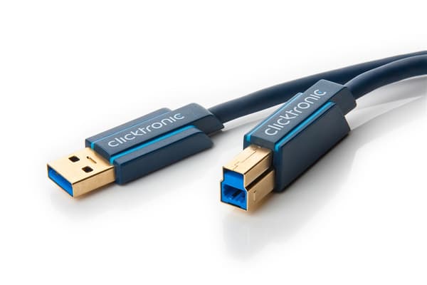Sovitinkaapeli USB-A:sta USB-B 3.0:aan