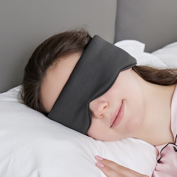 Heltäckande sovmask för ögon och öron Black