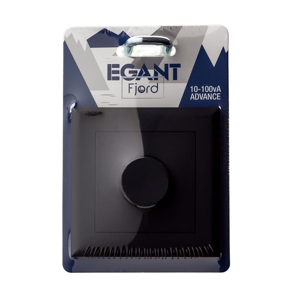 Led Dimmer 10-100Va Innfelt Sort