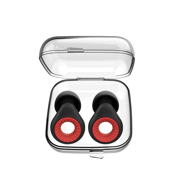 Melua vaimentavat korvatulpat Black+Red