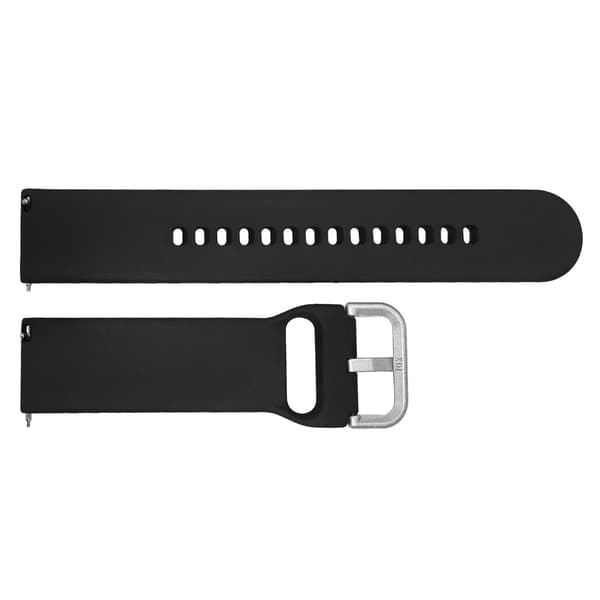Musta silikoninen ranneke Fitbit Versa 2/Lite -älykellolle