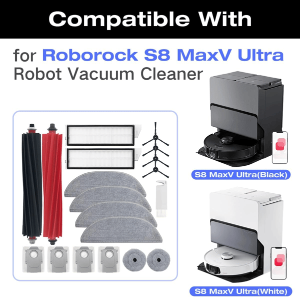 Tarvikkeet Roborock S8 MaxV Ultra 19 osaan