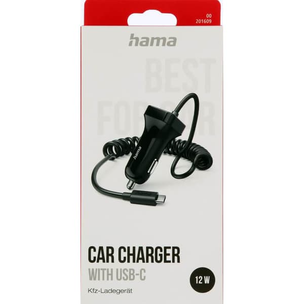 Billader USB-C 12W  Svart
