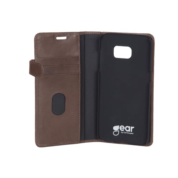 Mobilfodral  3 Kortfack Brun - Samsung S7 Edge