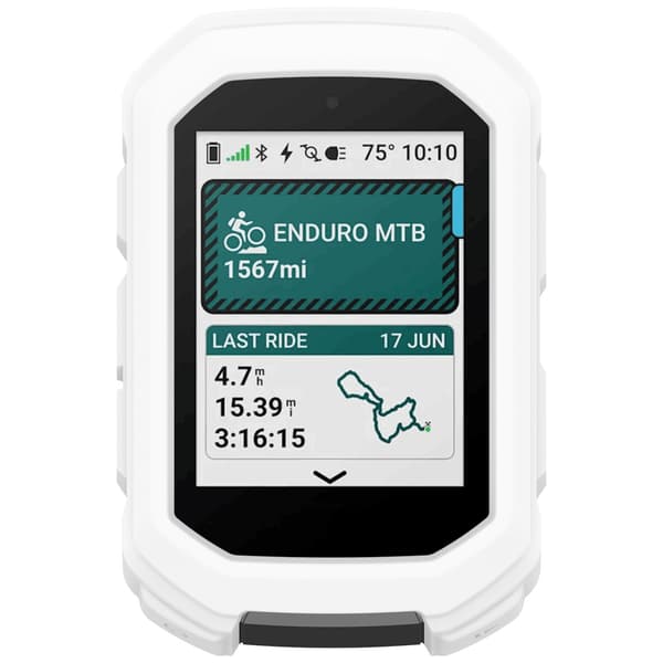 Silikonebeskyttelsesetui til Garmin Edge MTB - Optimal beskyttelse til din cykelcomputer White