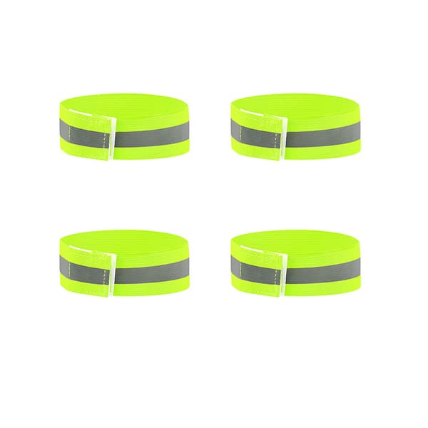 Reflekterande armband - Förbättrad synlighet för säkerhet i mörkret (4-pack) Green