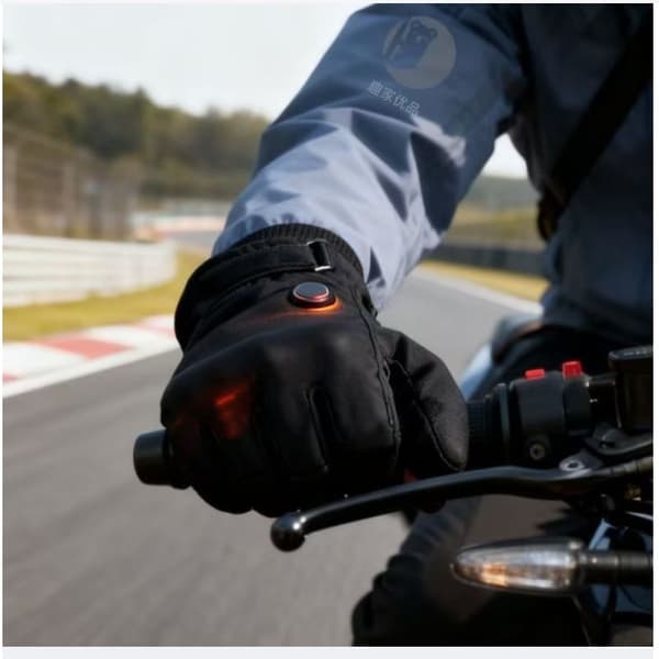 Genopladelige opvarmede touchscreen-handsker til vinter udendørs sport (8-16 timer) Black