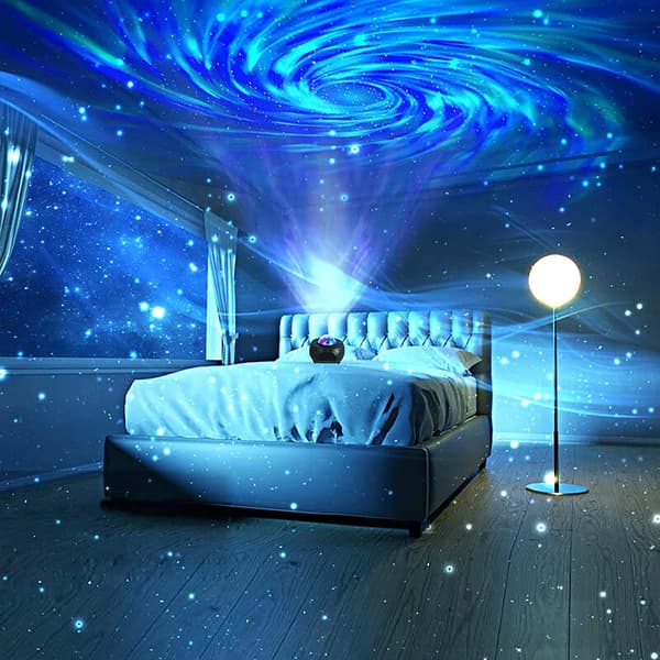 Galaxy projektor / nattlys med stjernehimmel