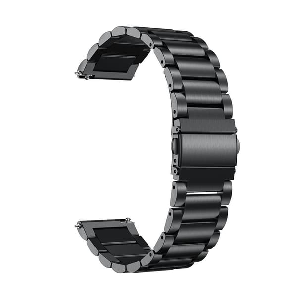 Rustfri stålurrem - Komfortabel og sikker pasform Black 24 mm