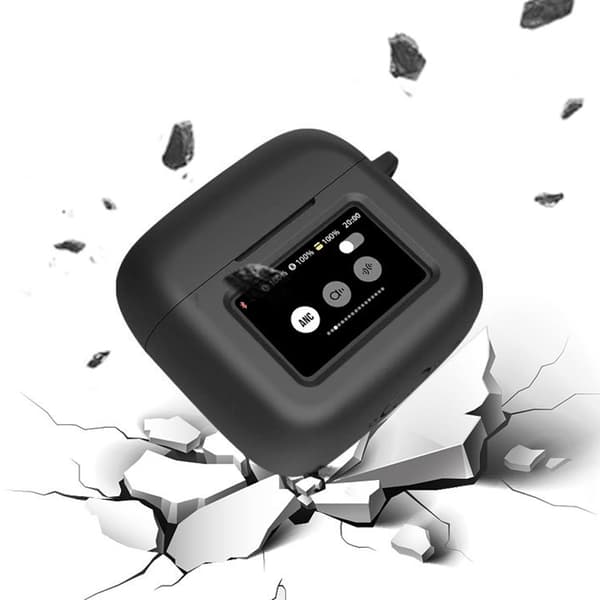 Skyddande silikonfodral för JBL Tour Pro 3 Black