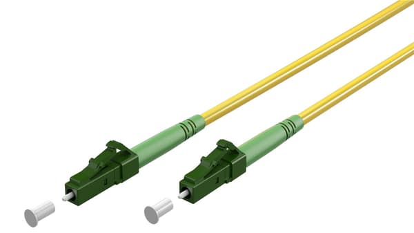 Valokuitukaapeli (FTTH), Singlemode (OS2) Keltainen, keltainen (Simplex), 20 m