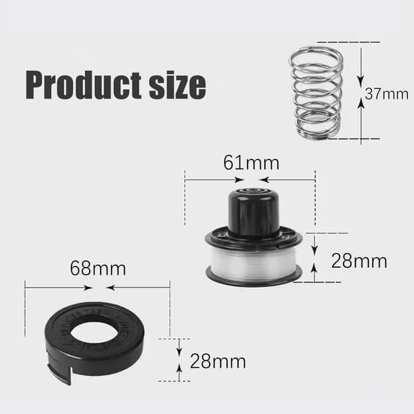 Trimmerspole for Black Decker GL250/GL310/GL360 gresstrimmer