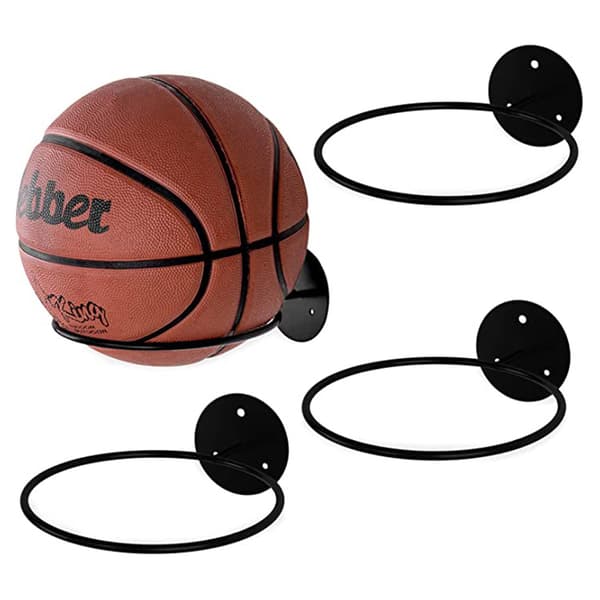 Lätt baskethållare Väggmonterad bollhållare Black