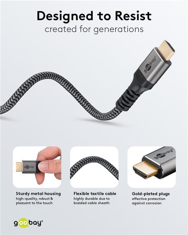 Ultrahøjhastigheds HDMI™-kabel