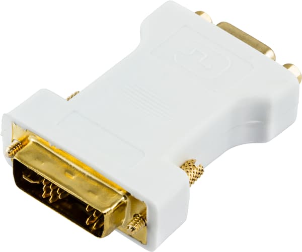 DVI adapter analog DVI - analog VGA, ma - fe, white