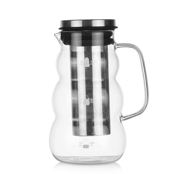 1000ML Wave Cold Brew Kaffemaskine med Glaskaraffel