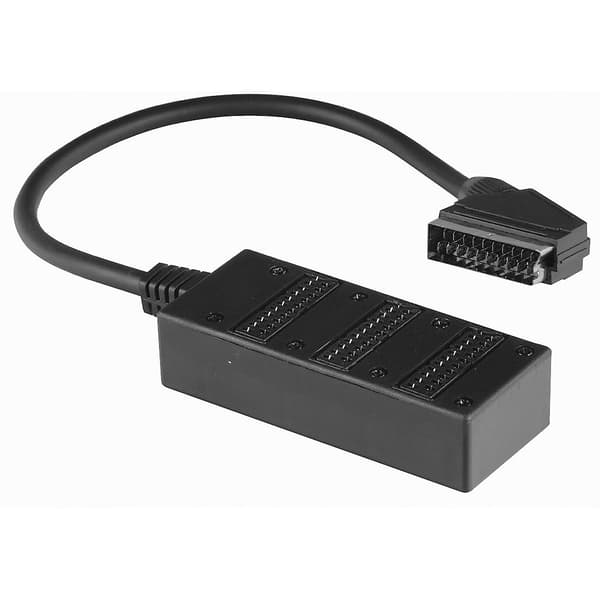 Splitter Scart 3 Innganger 0,5m