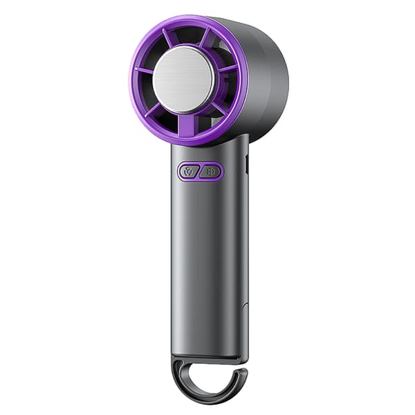 Halvleder Is Køling Mini Ventilator - Bærbar Komfort Grey