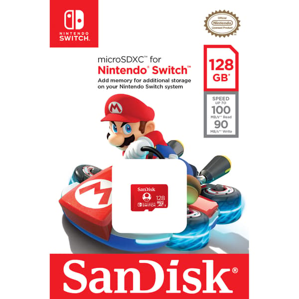 MicroSDXC Nintendo Switch 128GB UHS-I,100/90