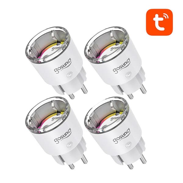 Gosund EP2 WiFi smart socket, 4 stk (fire-pak) 10A Tuya