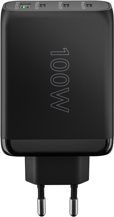 USB-C™ PD GaN multiport hurtiglader (100W) svart