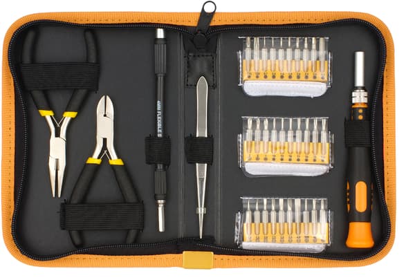 Precision bit set 1bit chisel 30 bits 2 pliers and tweezers