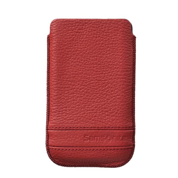 SAMSONITE Mobiltaske Klassisk Læder Mellem Rød