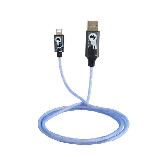 USB A–Lightning Light-Up 1,2 m MFI Bat Logo