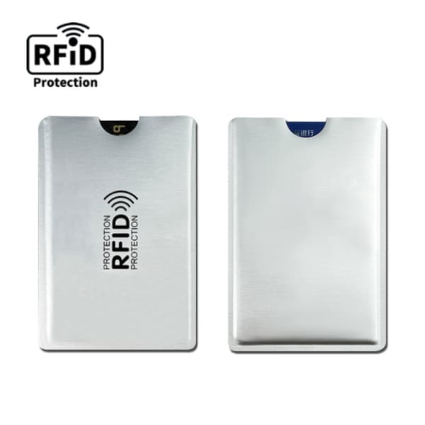 Kortetui med RFID-blokkering, 10-pakning Silver