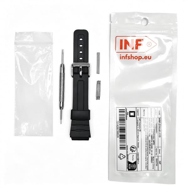 Klockarmband, 18 mm Klackbredd - Svart