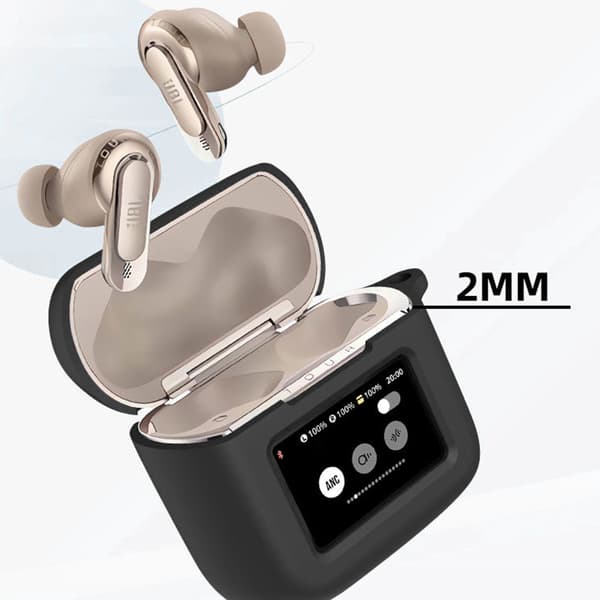 Skyddande silikonfodral för JBL Tour Pro 3 Black