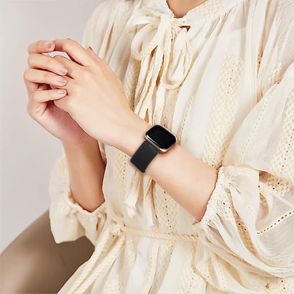 Fitbit Versa 2 Nylon kelloranneke Black