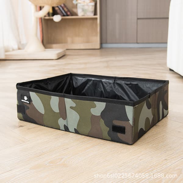 Sammenfoldelig kattebakke Camouflage L