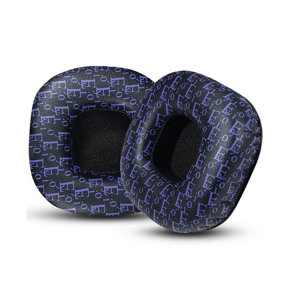 Utskiftbare øreputer for Marshall Major hodetelefoner Black + Purple