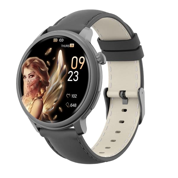 Smartwatch med puls-, blodtryks- og iltmåling Black