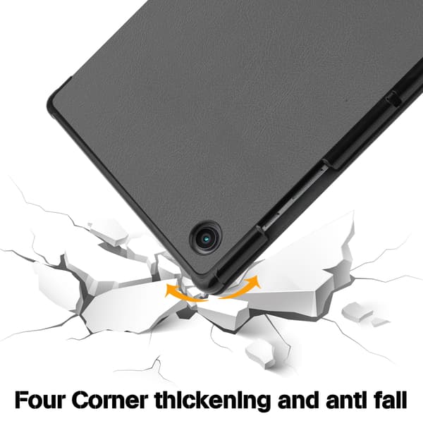 Kolminkertainen kotelo Samsung Galaxy Tabille DarkGrey Model 3