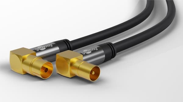 TV-antennkabel (135 dB), 4x skärmad