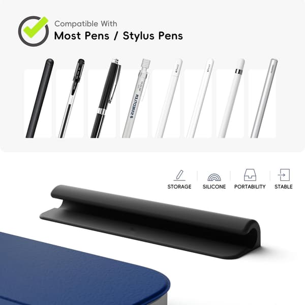 Silikoninen kynäteline Apple Pencilille (USB-C) White