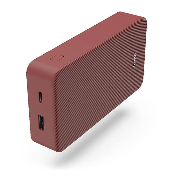 Varavirtalähde Colour 20 20000mAh USB-C+USB-A Punainen