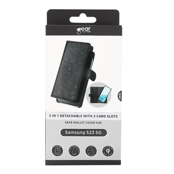 Mobilcover 2-i-1 Sort - Samsung S23 5G