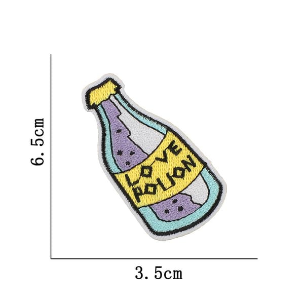 18 strygeplastre / applikationer til tøj MultiColor