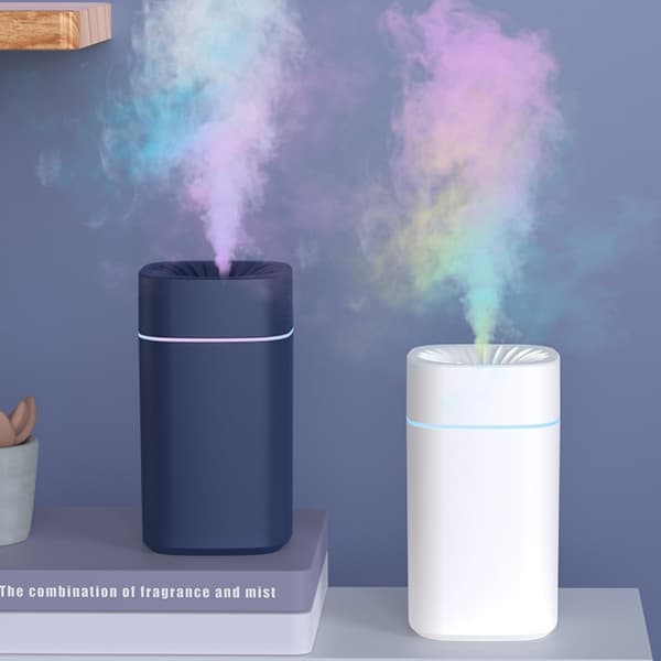 Oppladbar Aroma Diffuser Luftfukter med Ambient Lys Blue