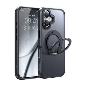 McDodo PC-4930 MagSafe etui til iPhone 16 med stativ (sort)