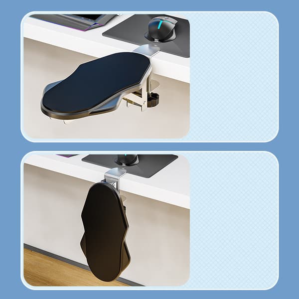 Dataarmlener, albueholder for skrivebord Black Model Foldable / Rotatable