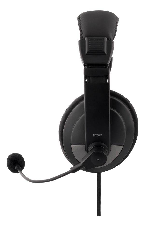 Headset, 40mm element, 1x4-pin 3.5mm connector, black